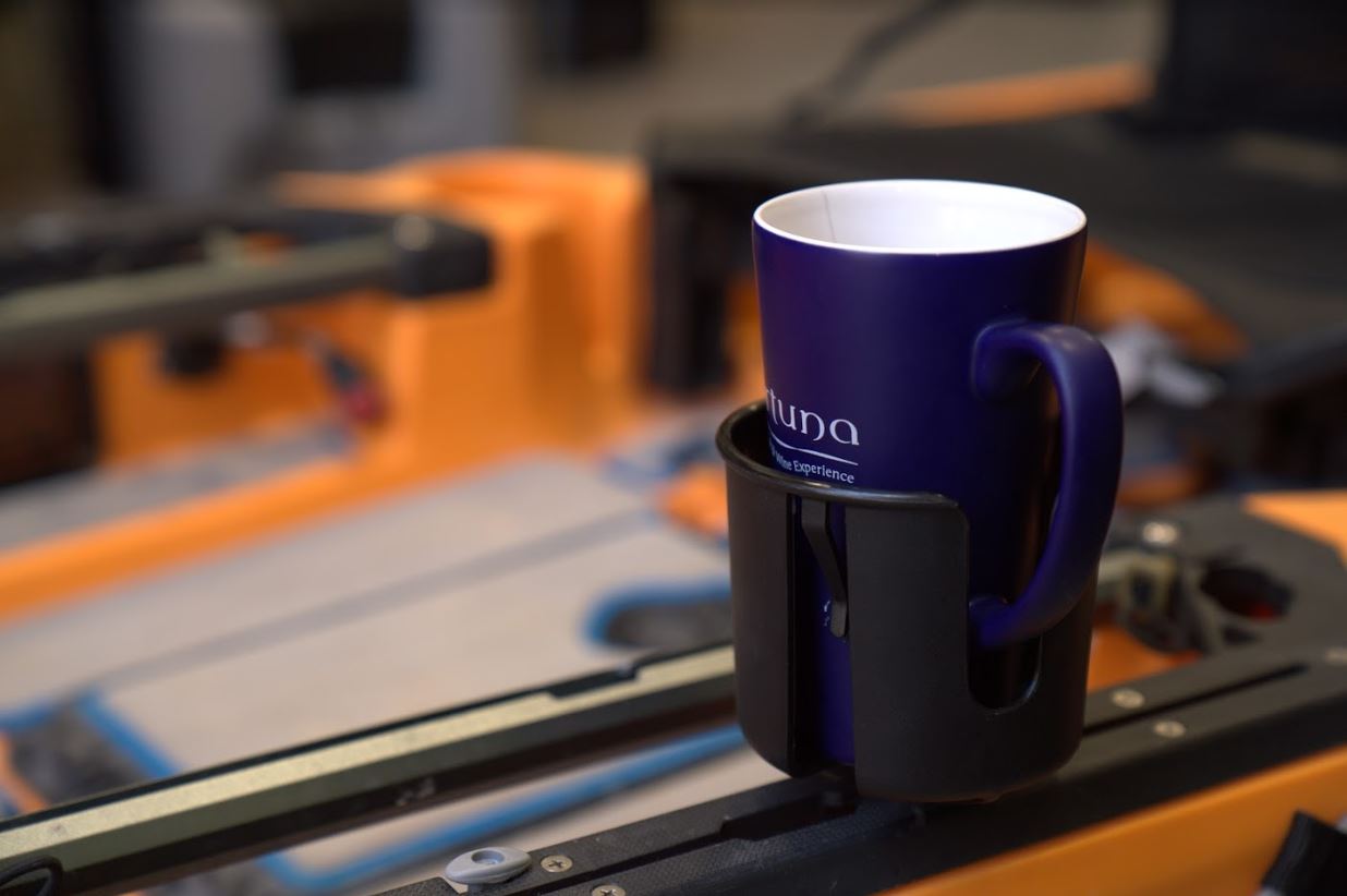 CUP HOLDER, TRACK MOUNTED