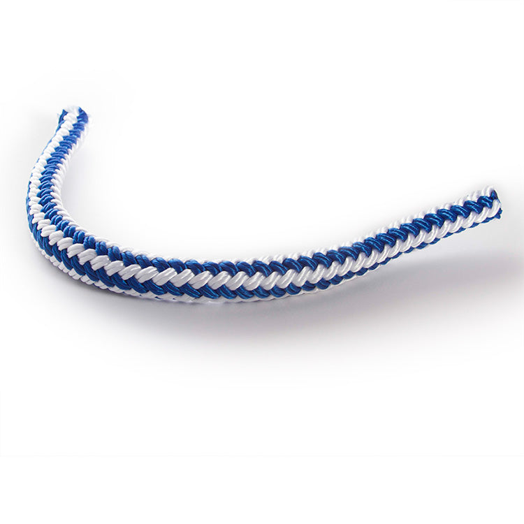 LINE 1/2" HOLLOW BRAID BLU/WHT