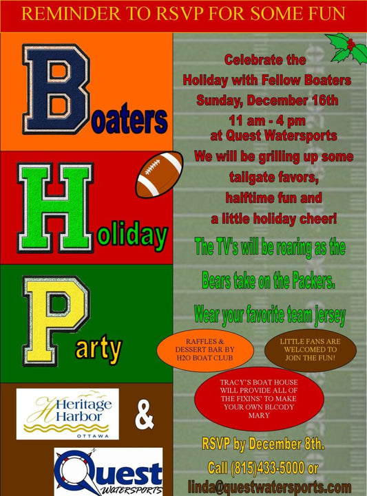 Join us Dec. 16…Bears v. Packers Holiday Tailgate Party!