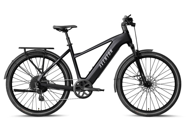 Aventon Level 4 REC Step Over in Matte Black e-bike