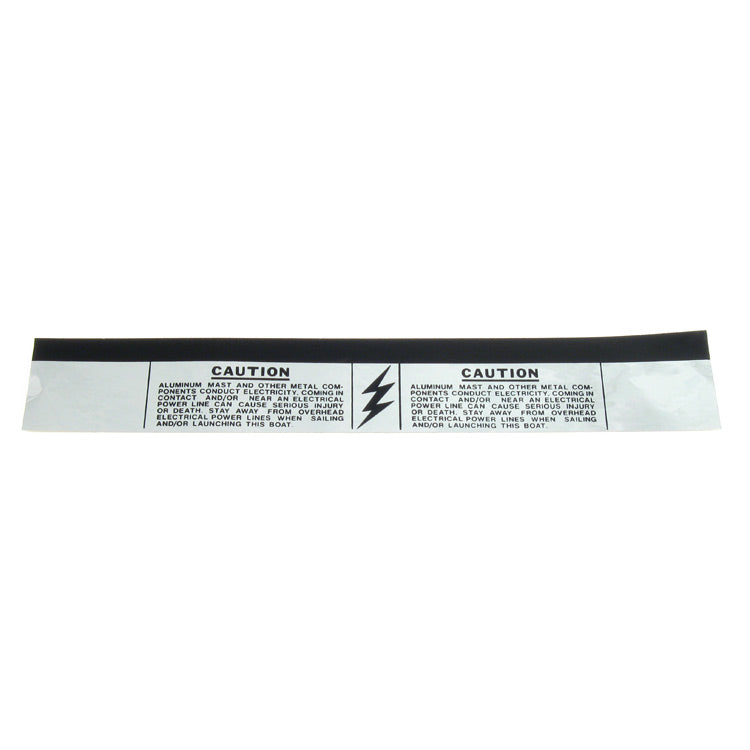 DECAL, MAST CAUTION. BLK