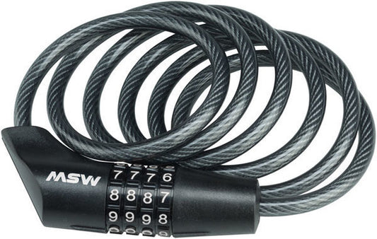 Combination Cable Lock 8mm x 5' Black